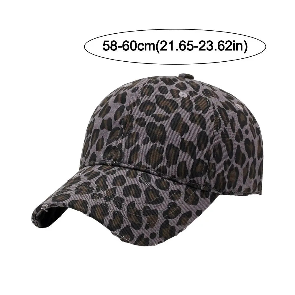 Fashion Accessory Retro Leopard Print Hat Adjustable