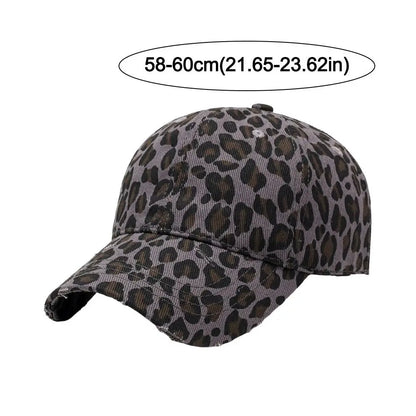 Fashion Accessory Retro Leopard Print Hat Adjustable