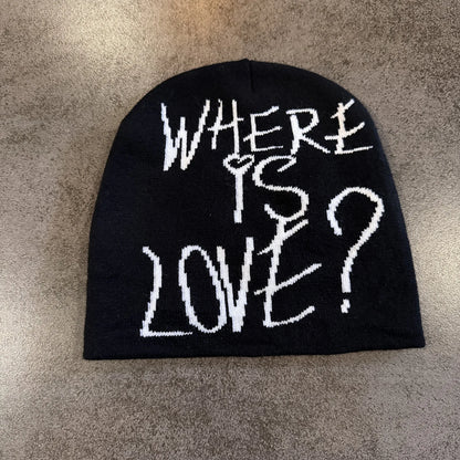 Y2k Letter Butter Knit Hats Skullies Beanies Autumn Winter Warm Hat
