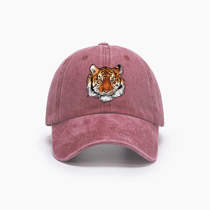 Tiger Head Printed Baseball Cap Unisex Men Women