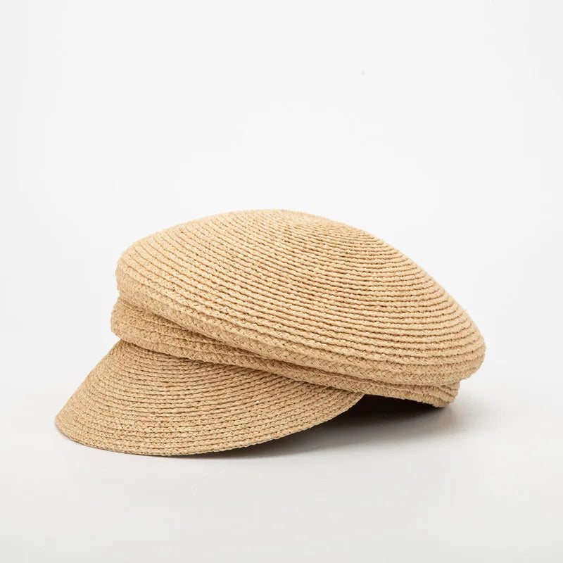 Summer High Quality Handmade Raffia Women Visor