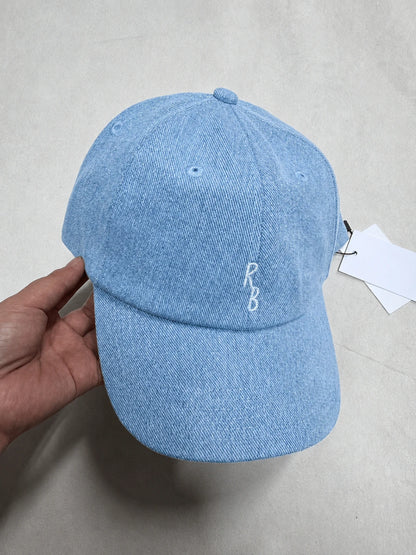 Top Quality Embroidered Letter Washed Denim Baseball Cap