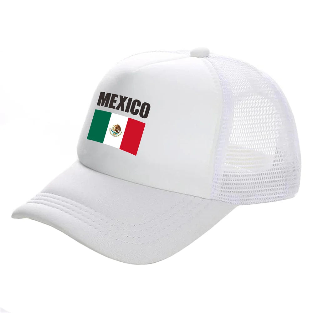 Mexico Trucker Cap Men Cool Mexico National Hat Baseball Cap Cool Summer Unisex Mesh Net Caps