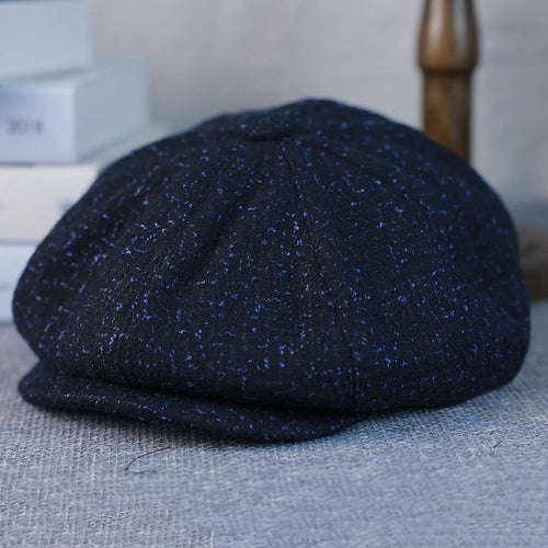 New Woman Newsboy Cap Men's Wool Hat 8 Panel Hat Baker Caps Retro Gatsby Hats