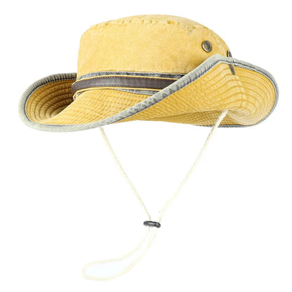 Bucket Hat With Leather Belt Men Women Sunhat 2026