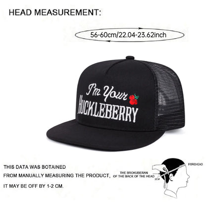 Fashion Webhat Cartoon Letter Embroidered Hip Hop Hat Outdoor Sports