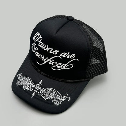 Unisex Personal Printed Letters Wing Baseball Hats Hip Hop