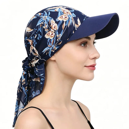 Women Print Hijab Caps Baseball Caps