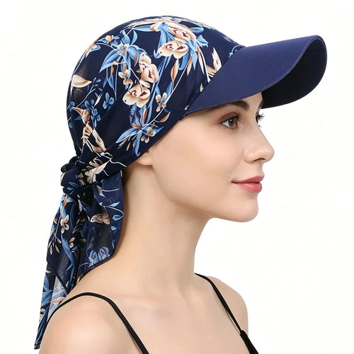 Women Print Hijab Caps Baseball Caps