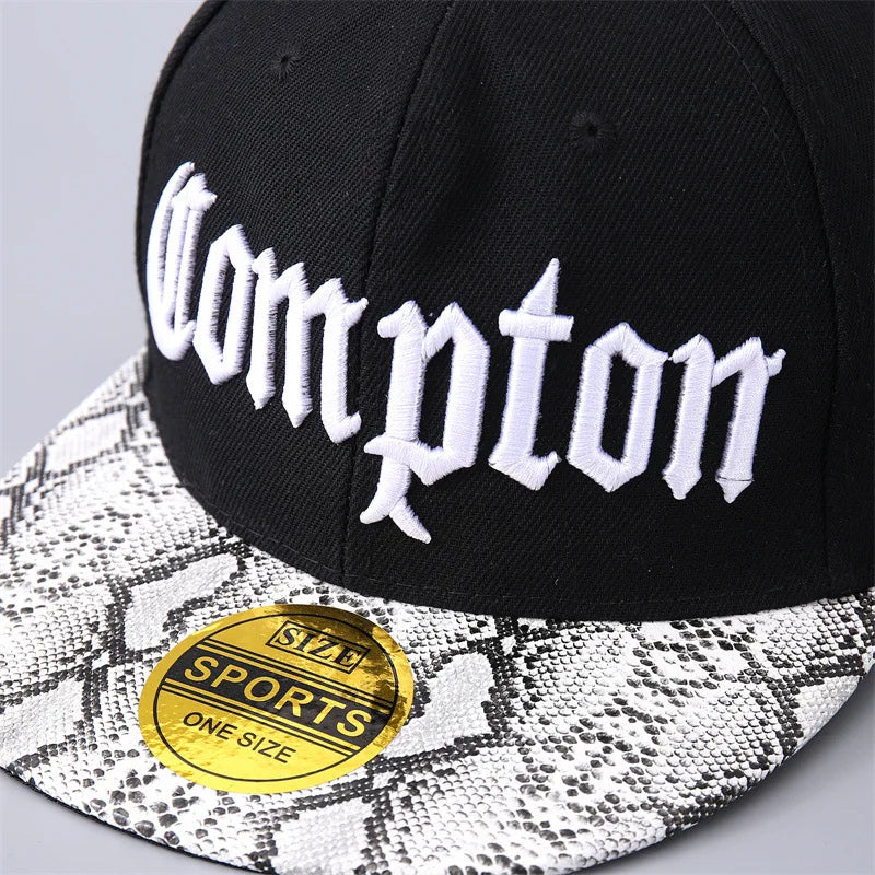 Cross Border Hot Selling in Europe and America Compton Baseball Cap Korean Style Brim Camouflage Hat