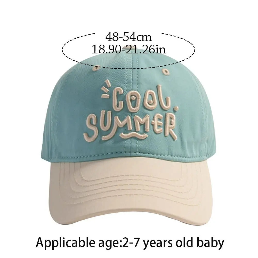 2-7 Years Cute Letter Embroidery Baseball Caps