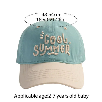 2-7 Years Cute Letter Embroidery Baseball Caps