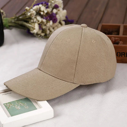 Fashion Retro Solid Color Men and Women Universal Baseball Cap