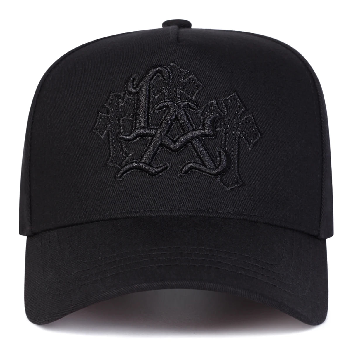 Unisex LA Letter Cross Embroidery Baseball Caps Spring And Autumn
