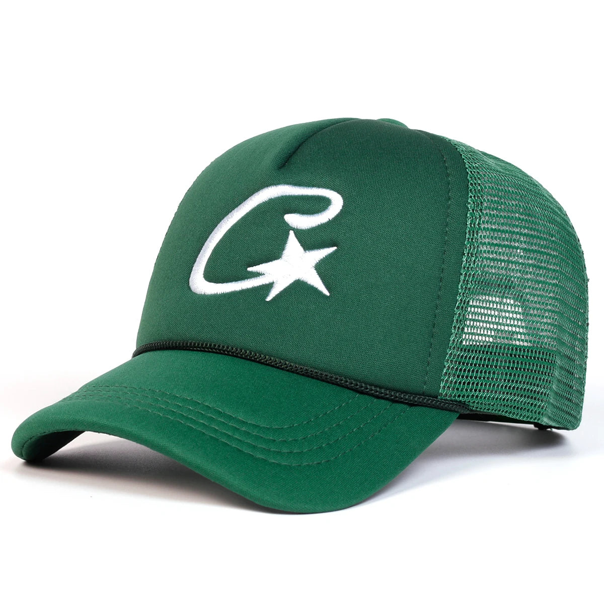 Unisex C Letter Pentagram Embroidery Baseball Net Caps Spring and Summer