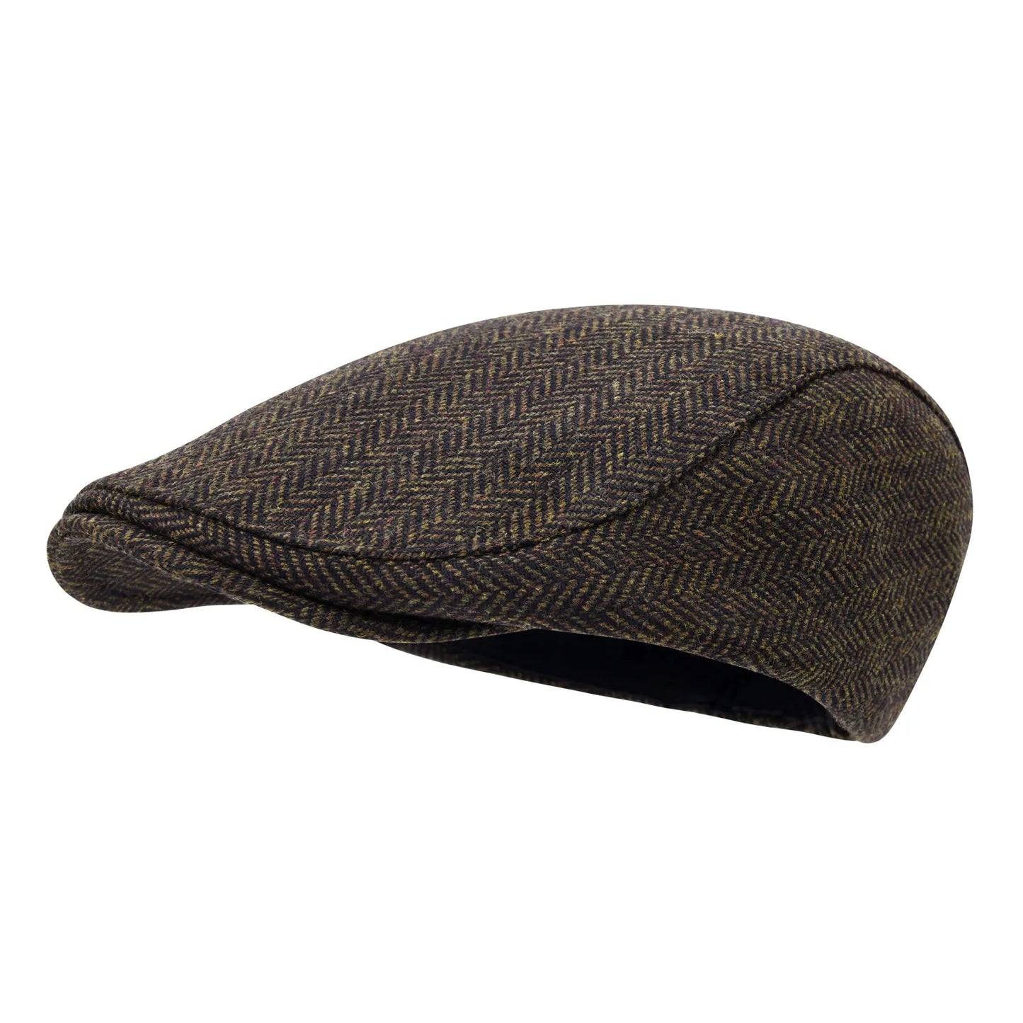 Men's Flat Cap Wool Tweed Driving Irish Gatsby Cabbie Golf Vintage Newsboy Hat