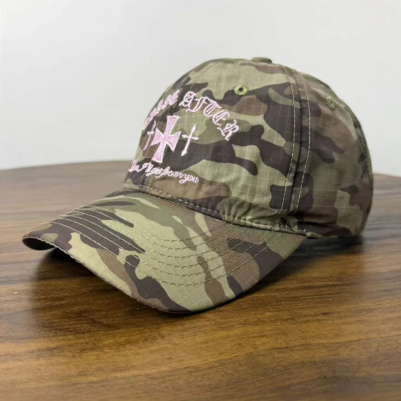 2026 New Summer Fashion Camouflage Plaid Baseball Cap