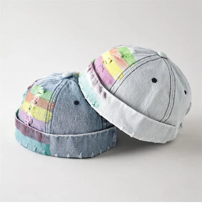 2026 Spring/Summer Unique Rainbow Striped Landlord Hats