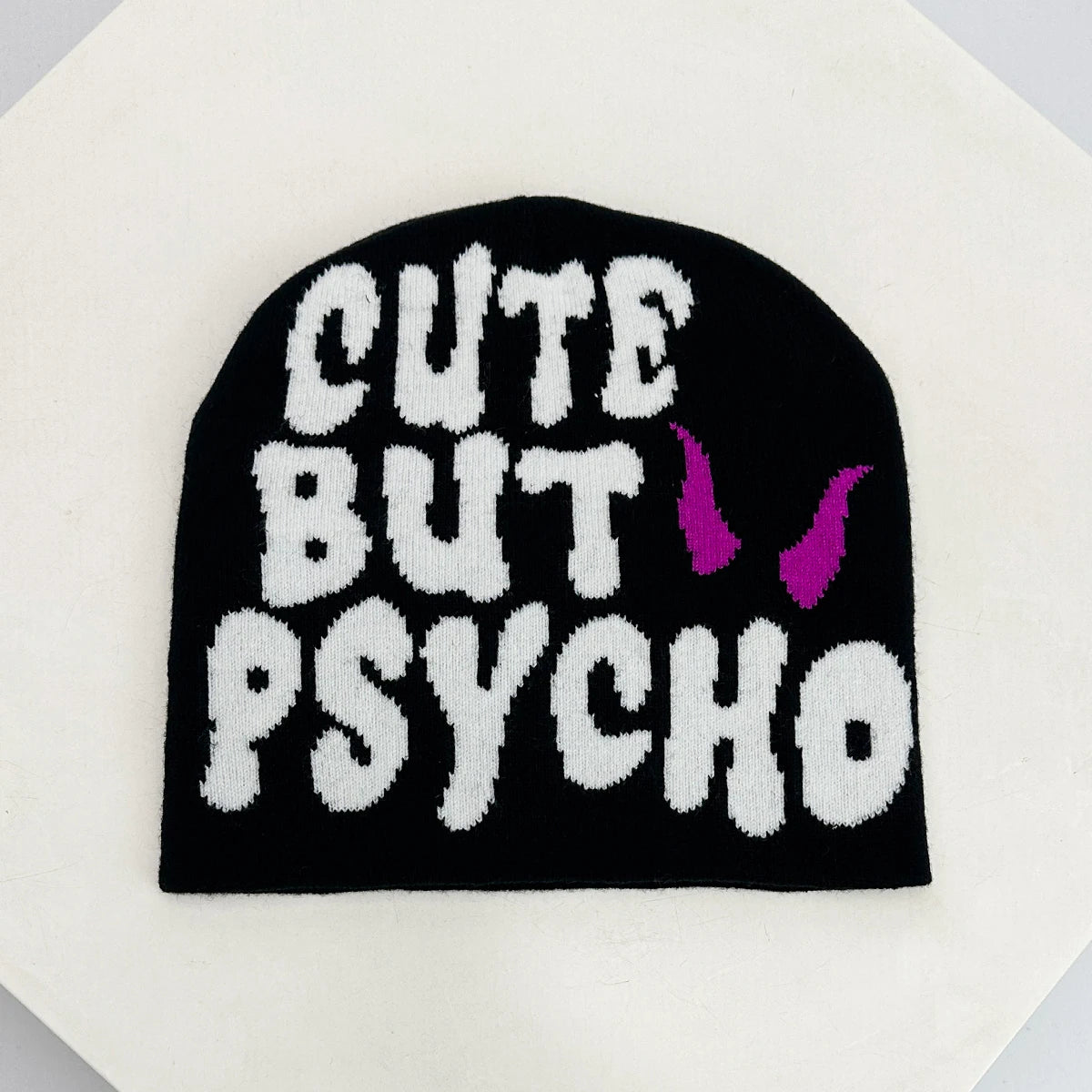 New Unisex Niche Color Block Letter Knitted Hats