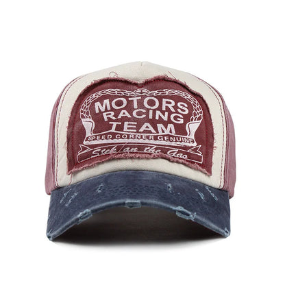 Unisex Washed Cotton Cap Letter Embroidery Baseball Cap For Men Women