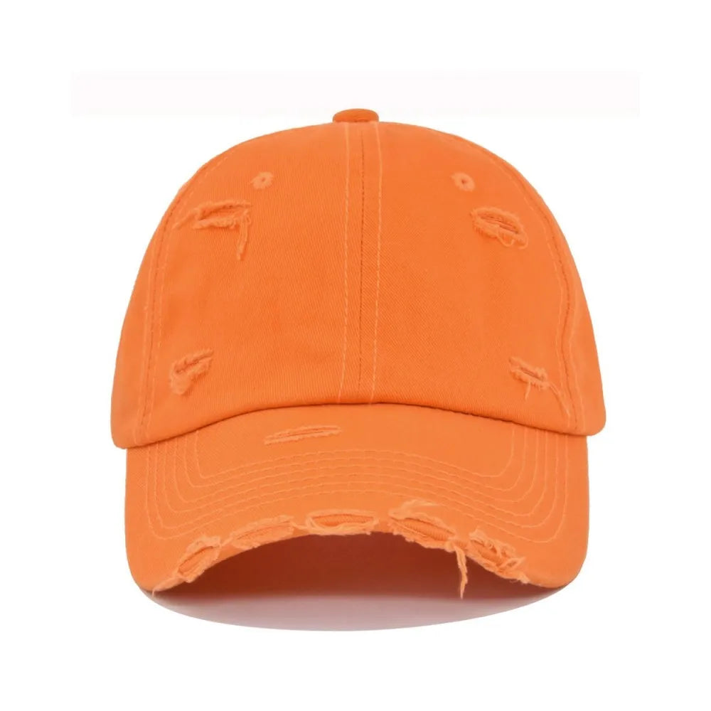 Fashionable Washed Baseball Cap, Worn-Out Duckbill Cap