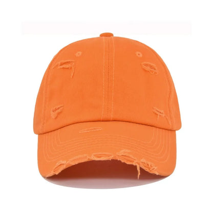 Fashionable Washed Baseball Cap, Worn-Out Duckbill Cap