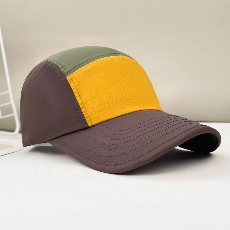 1pc Unisex Contrast Color Baseball Cap Ssuitable for All Seasons Outdoor