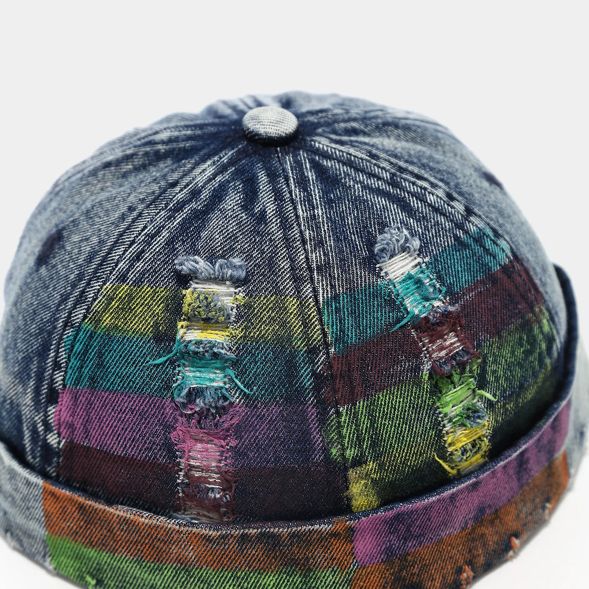 Denim Docker Cap Retro Hip Hop Street Caps