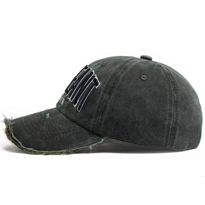 Fashion Letter Embroidered Cotton Soft Top Trucker Hat