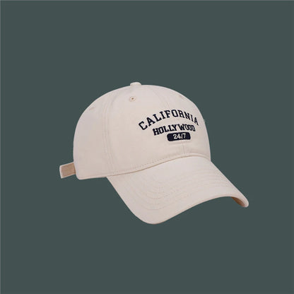 Retro Letter Embroidery Baseball Caps For Women Men Summer Sport