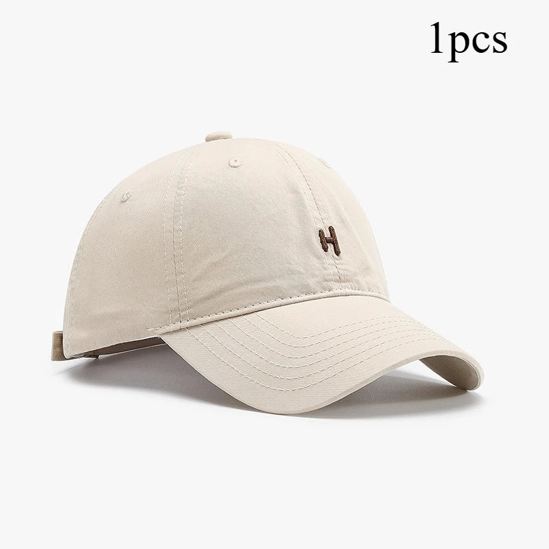 Stylish Letter Embroidered Baseball Cap Sun Protective Breathable Adjustable Hat Unisex Baseball Cap