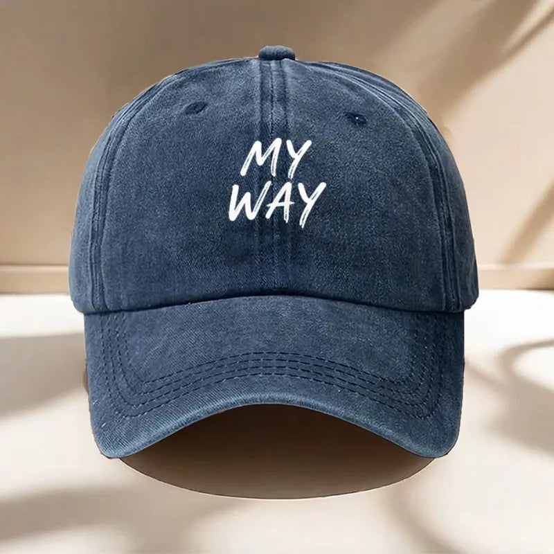 Men's Letter Baseball Cap For Casual Outdoor