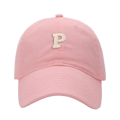 Letter P Duckbill Cap Casual Fashion Versatile Street Baseball Cap