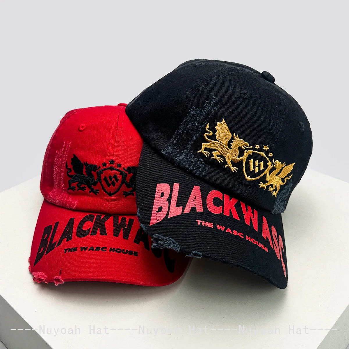 American Embroidered Letters Dragon Pattern Baseball Hats