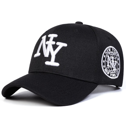 Unisex NY Letter Embroidery Baseball Caps Spring Autumn