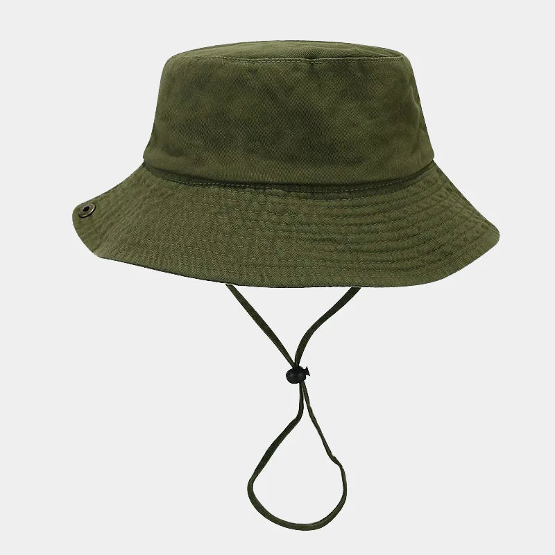 Custom Summer Retro Washed Cotton Patchwork Bucket Hat