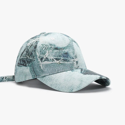 Tie Dye Men Women Baseball Cap Spring Autumn Trendy Graffiti