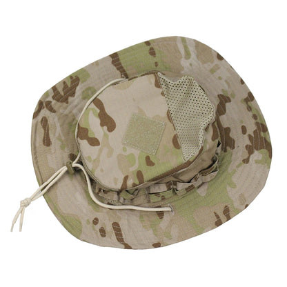 Camouflage Enthusiasts Square Pocket Camo Bonnie Cap US Bucket Benny Hats Fishing