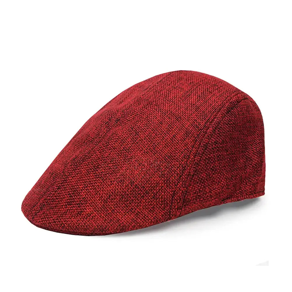 Linen Hat Boy Linen Outdoor Street Hats Leisure Sports Sun Caps