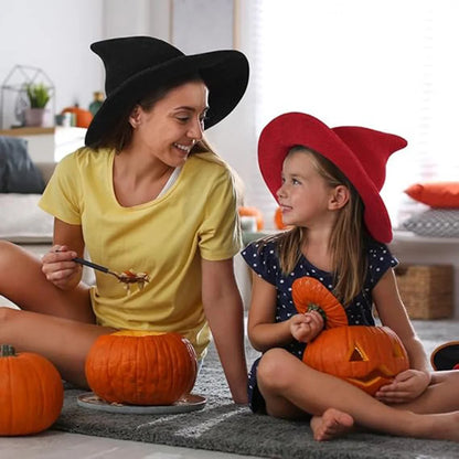 Halloween Witch Hat Long Point Hat Knitted Cap For Women Halloween Party Hat