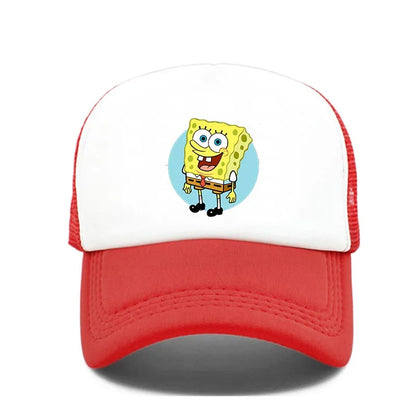 Fashion Cute SpongeBobs Print Baseball Cap Cartoon Men Women Summer