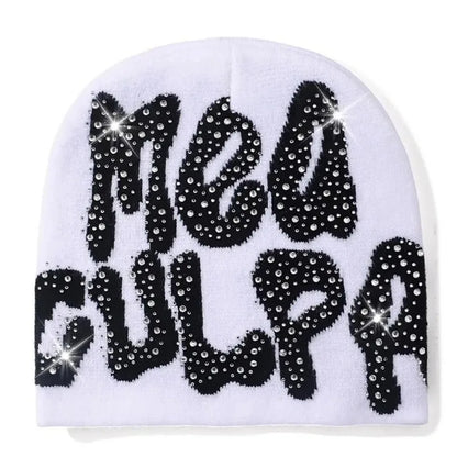 Soft Stretch Knitted Slouchy Cap For Casual Spring & Autumn Wear