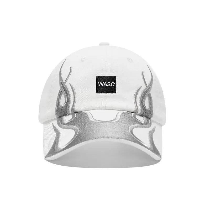 Flame Cotton Washed Baseball Hats