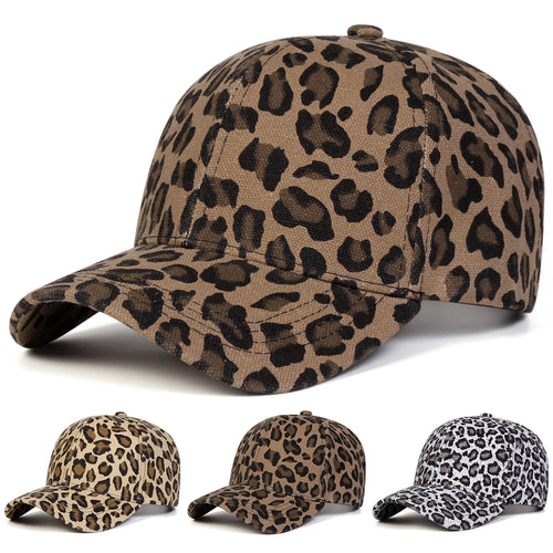 Unisex Light Panel Leopard Print Baseball Caps