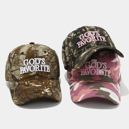 3D Embroidery Unique Retro Camo Baseball Hat Camouflage Jungle Tactics