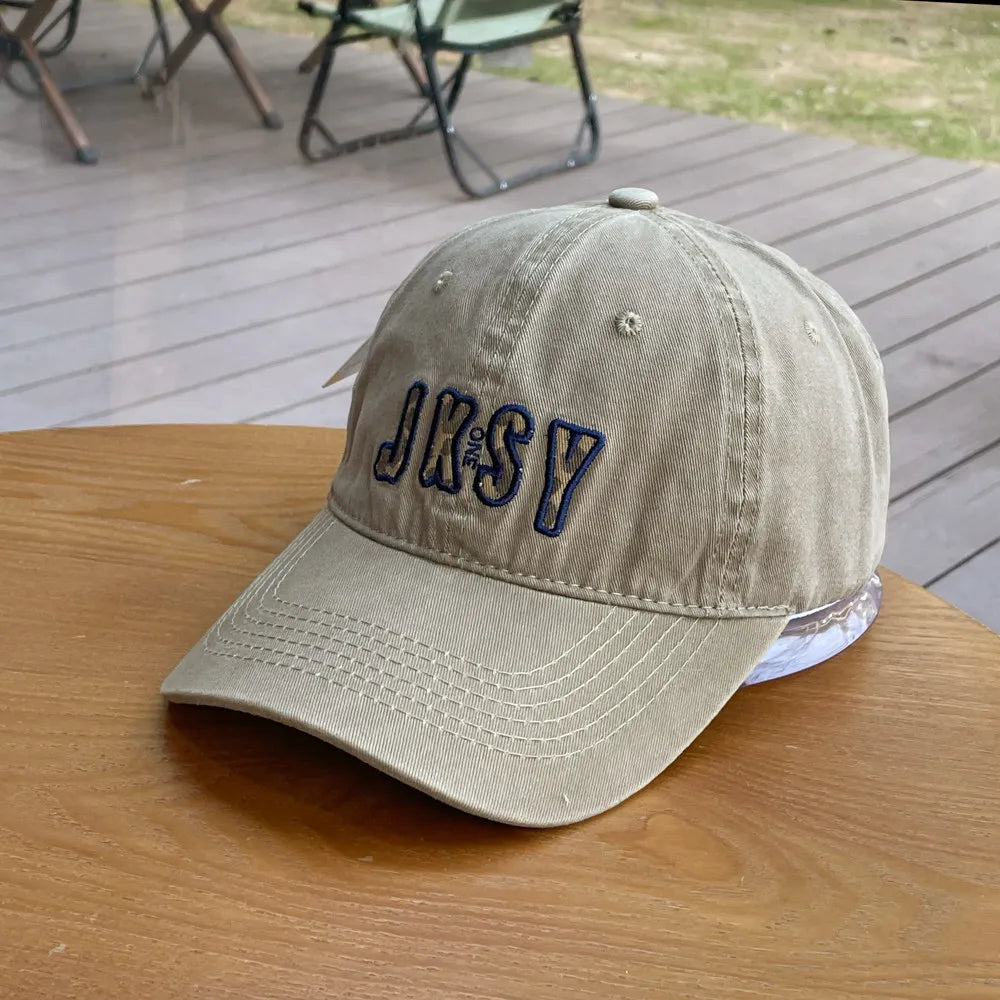 Simple Letter Embroidered Baseball Cap Spring Summer