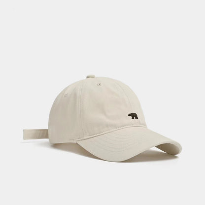 Summer Versatile Polar Bear Embroidered Baseball Cap for Both Men and Women