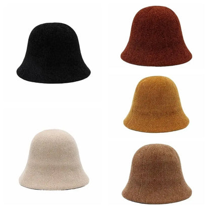 Casual Chenille Knitted Fisherman Hat British
