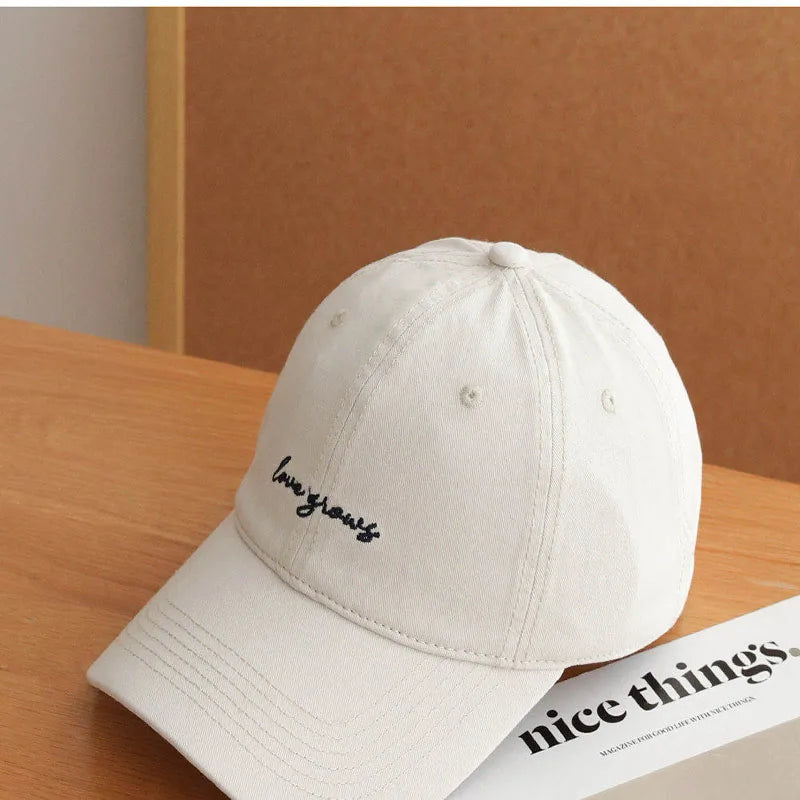 Retro Letter Embroidered Baseball Cap