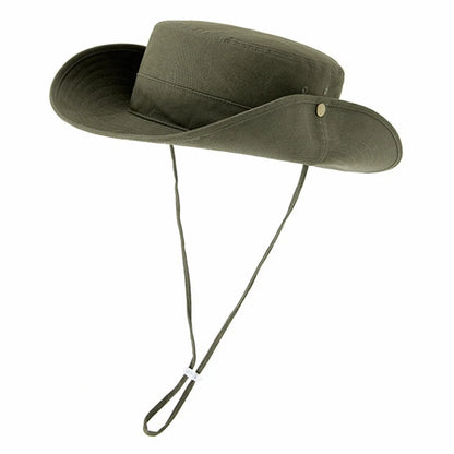 100% Cotton Fisherman Hat Dad Summer Outdoors Sun Cap Man